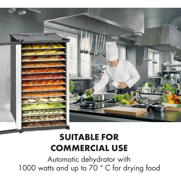 Дегідратор на 14 полиць, 1000 Вт Fruit Jerky 14 Klarstein