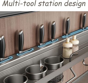 Настінний органайзер для кухонного приладдя 60 см Dxcaicc