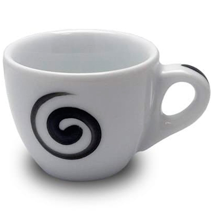 37175 Чашка espresso 75 мл Aria Black 'Verona Millecolori Hand Painted Aria Black with Staffage Blac