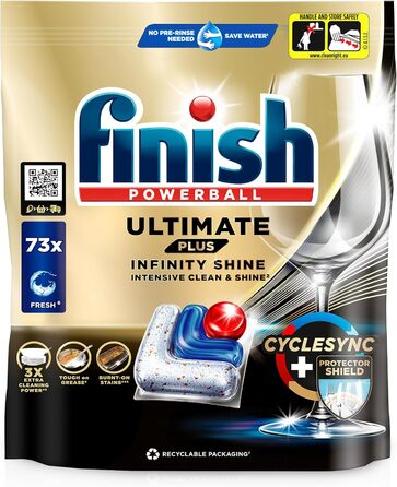 Таблетки для посудомийної машини 219 капсулили Ultimate Plus Infinity Shine Finish