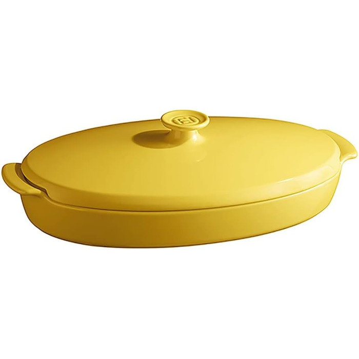 Форма для запікання риби, овальна 42x25х10 см, жовта Emile Henry