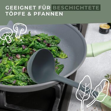 Ополоник 31 см сіро-зелений Ecolution Fackelmann