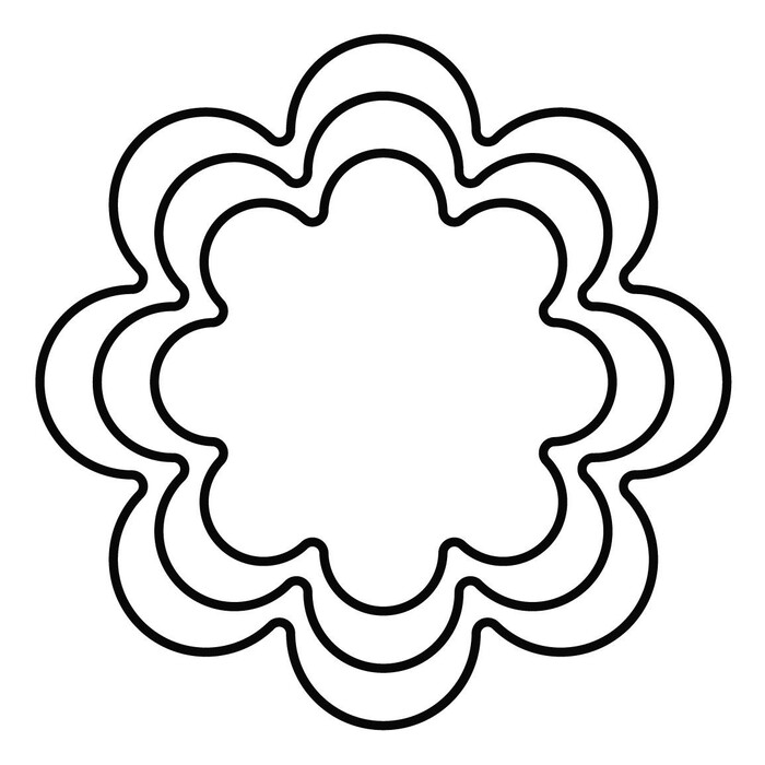 Набір формочок для печива Квіточка 3 шт Kaiser