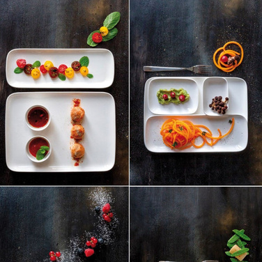 Тарелка прямоугольная La Porcellana Bianca ESSENZIALE NEW AGE, фарфор, 15 х 10 х 2,1 см