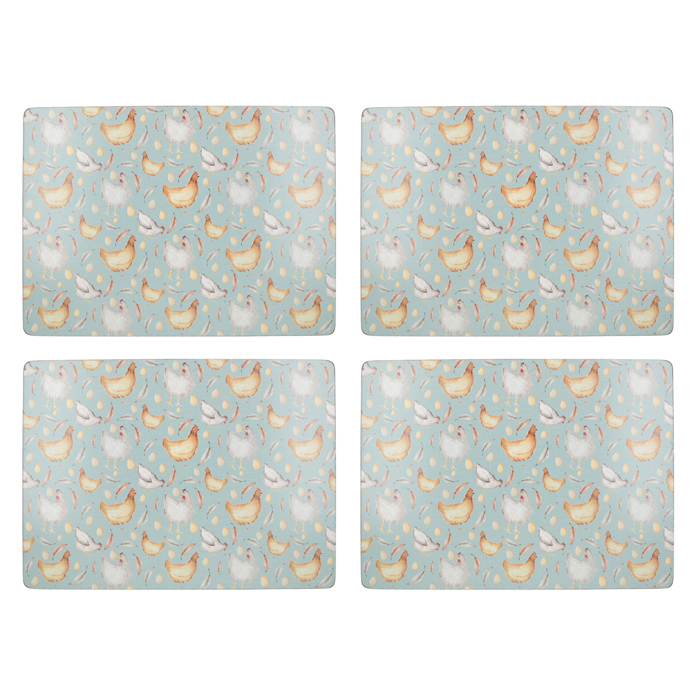 Набір пробкових підставок під тарілки CreativeTops Feather Lane, 40 х 9 см, 4 шт.