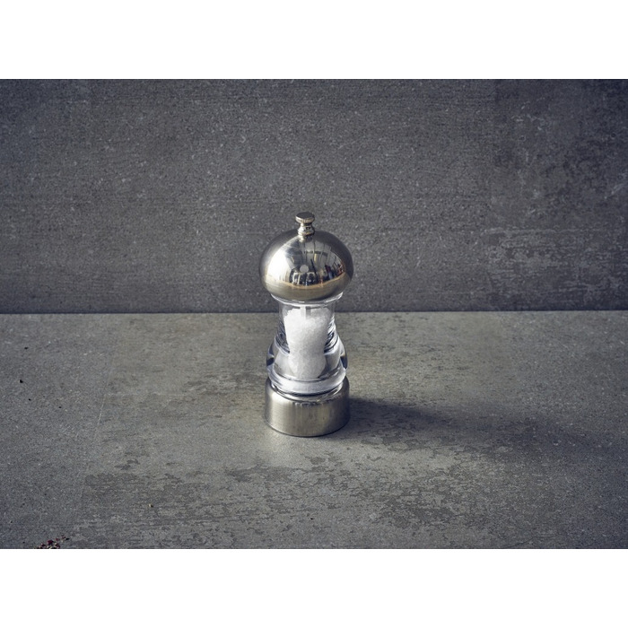 Млин для солі та перцю, 14 см, акрил/хром, GenWare