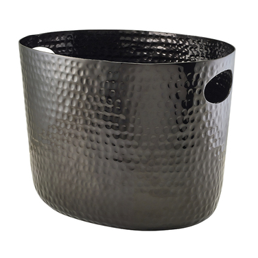 Відро для шампанського 22*30.5*22.8 см, рельєфне, чорне GenWare