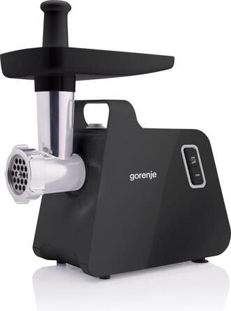 Gorenje Мясорубка, 1700Вт, 2,3кг/мин, 2 решетки, пластик/металл, черный