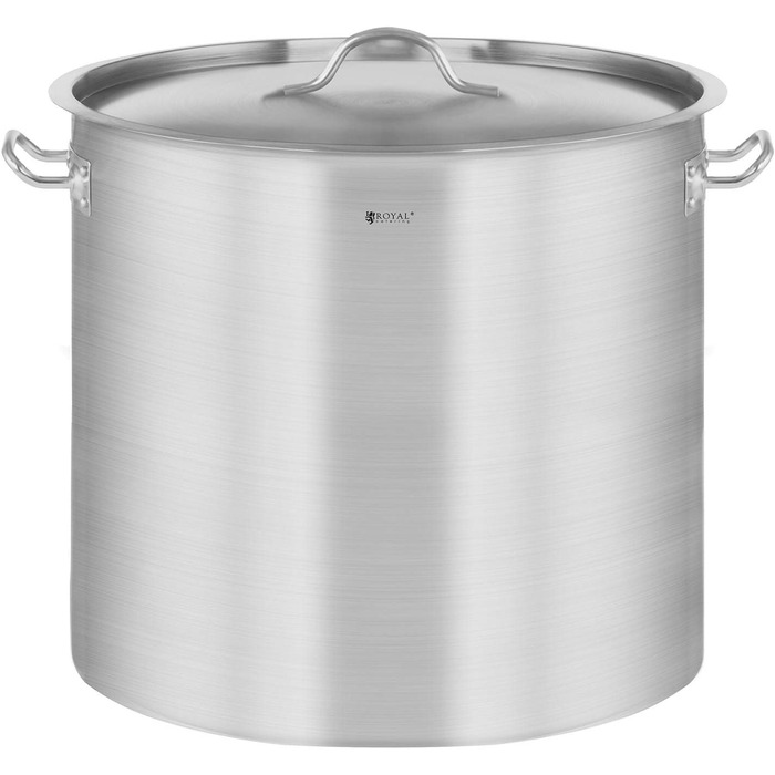 Каструля 20 л з нержавіючої сталі з кришкою 30 смRoyal Catering