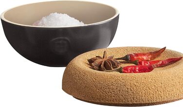 Ємність для зберігання солі 0,5 л чорна Emile Henry