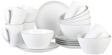 Набір посуду для сніданку із 18 предметів Black Line Lido Seltmann Weiden