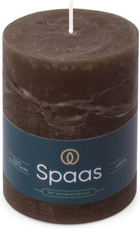 Свічки Spaas Rustic Pillar 80/110 мм 65 шт. - (темно-коричневі)