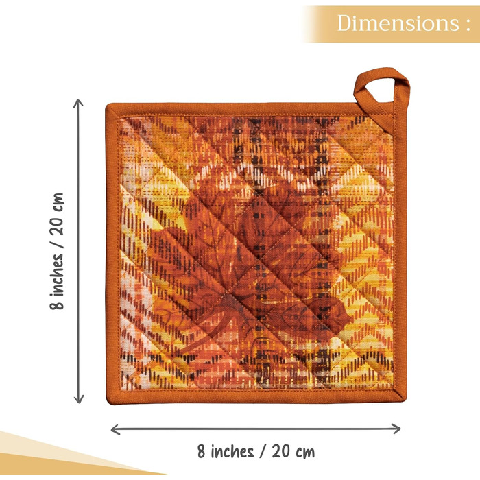 Рукавички для духовки Maison d&39 Hermine, підставки для каструль, 100 бавовна, термостійкі кухонні рукавички, рукавички для духовки (19 см x 33 см) та підставки для каструль (20 см x 20 см) для приготування їжі, Morzine - рукавички для духовки (19 x 33 с