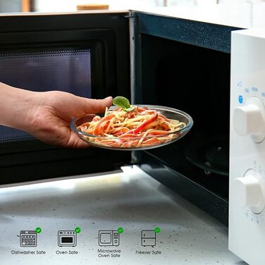 Стеклянные тарелки 17,8 см 3 предмета NUTRIUPS