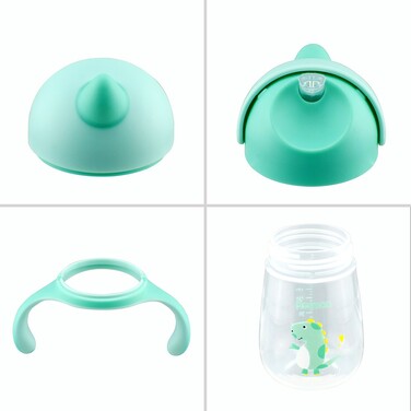 Пляшка для води Fissman 260 мл з трубочкою (6902)