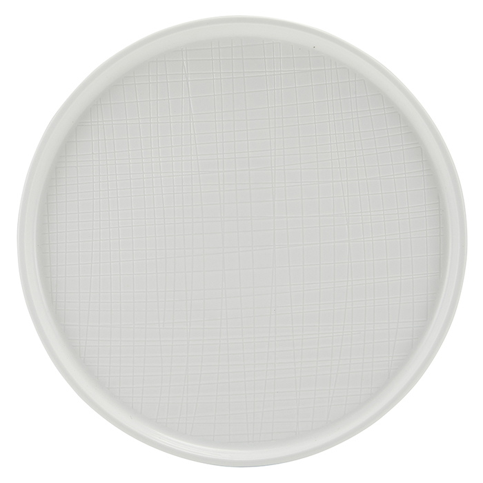 Тарелка презентационная 25*2.2 см с низким вертикальным бортом, Incise Porcelain Lavara, GenWare