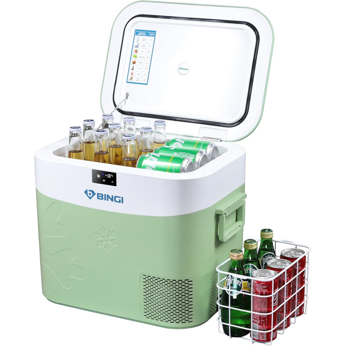 Компресорний автохолодильник 22 л зелений B BINGI