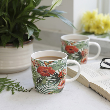 Кухоль для чаю Jungle Kitchen Craft, порцеляна, 425 мл