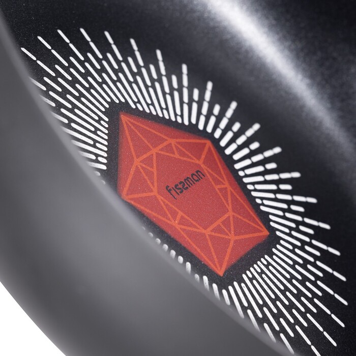 Сковорода глубокая Fissman 24x6,5см VELIA алюминий с антипригарным покрытием (14557)