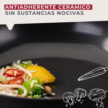 Сковорода вок 28 см з антипригарним покриттям Statement Fackelmann