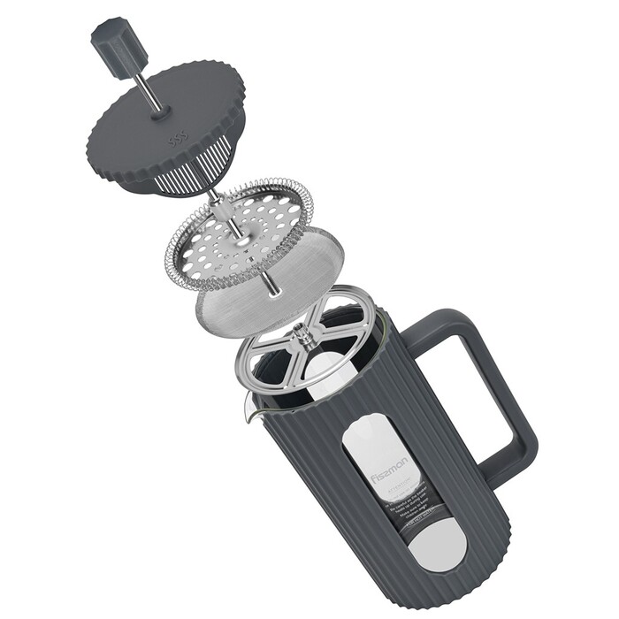 Заварювальний чайник Fissman з поршнем 1000 мл скляна колба (9149)