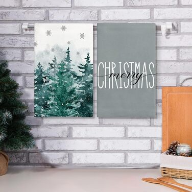 Набор из 2 рождественских кухонных полотенец 45 x 65 см, набор S Merry Christmas Ohok
