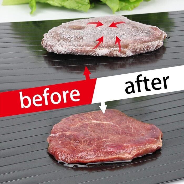 Дошка для розморожування 29,5 x 20,5 см з піддоном, чорний WDEC