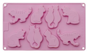 Форма для кексів у вигляді кішок, 17,5 x 29,5 x 2 см, RBV Birkmann