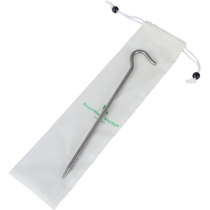 Кілочки з титанового сплаву Легкі стовпи для намету Кемпінгові кілочки для намету Портативний намет для ліктя Трав'яний намет Обладнання для намету для кемпінгу на відкритому повітрі 15 шт. /лот Ti4003P (6 шт. /лот Ti4004P 20 см (потовщення))