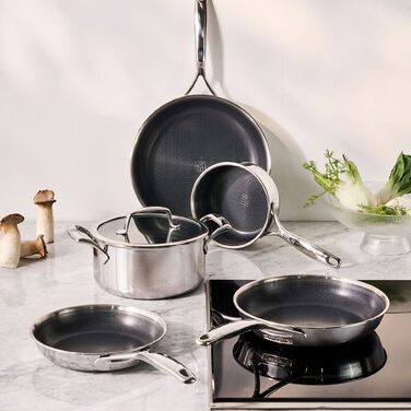 Каструля 24 см з антипригарним покриттям у формі стільників із скляною кришкою Peak Zwilling