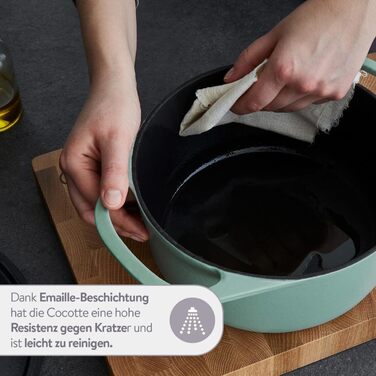 Кокотниця з кришкою 24 см, зелений Springlane Kitchen