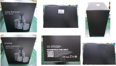 Соковижималка для фруктів і овочів, 800 Вт FOHERE