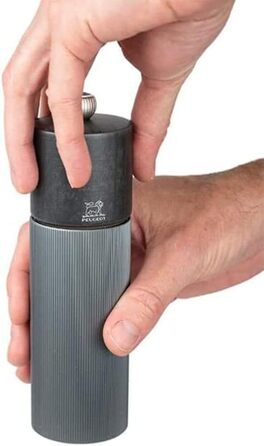 Лінія млина для перцю 12 см чорний перець - Класичне регулювання помелу - Алюміній і дерево з ущільненням PEFC - Карбонові кольори (один розмір, вуглецеві кольори - 18 см)