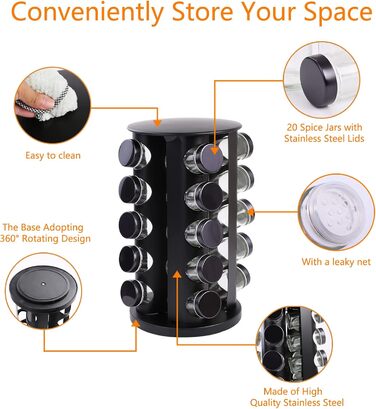 Карусель для спецій на 20 баночек Yunkctuk