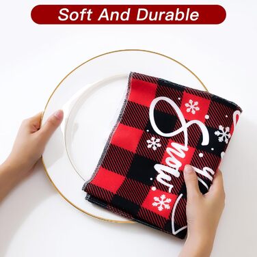 Набір з 2 різдвяних кухонних рушників 45 x 65 см, набір U Ohok