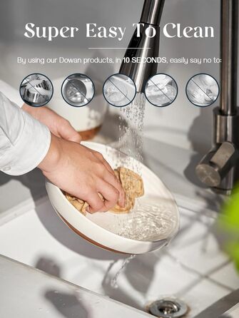 Набір з 4 плоских мисок для пасти 21 см Dowan