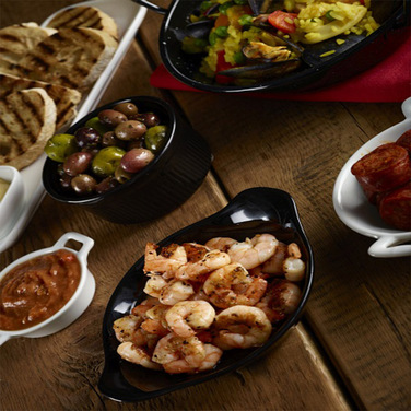 Страва овальна з вушками, 16,5 см, Black, GenWare