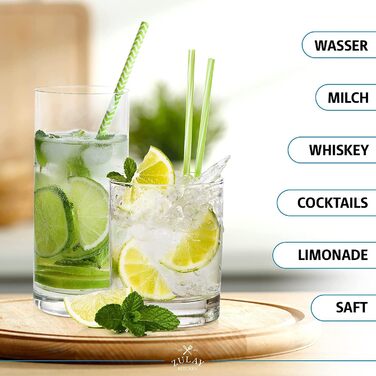 Набір пластикових склянок 350 мл та 450 мл, 8 предметів Zulay