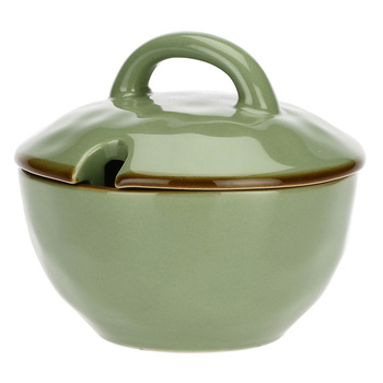 Сахарница Rose&Tulpani Milano CONCERTO VERDE OLIVA, керамогранит, олива, 250 мл