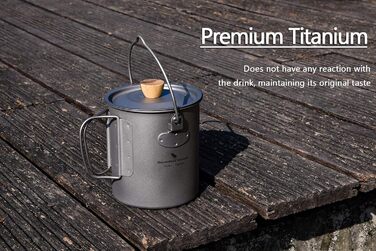 Титанова чашка для кемпінгу 750 мл Boundless Voyage