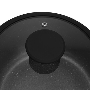 Каструля Fissman 20x9,7 см / 2,8 л ADELINA зі скляною кришкою алюміній з антипригарним покриттям (14627)