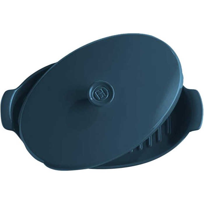 Форма для запікання риби, овальна 42x25х10 см, темно-синя Emile Henry