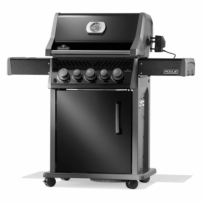 Газовий гриль Napoleon Rogue 425R з бічним пальником Sizzle Zone та вертілем, чорний RB425RSBPK-2-UA-R Код: 013123