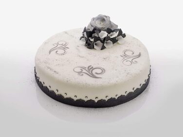 Пружинна форма Zenker Ø 26 см CREME NOIR, форма для випічки з плоским дном і захистом від протікання з листової сталі, кругла форма для торта з армованим керамікою антипригарним покриттям (колір крем/антрацит), кількість Одинарний