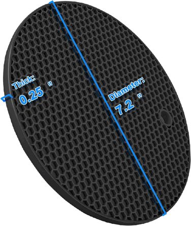 Подставка под горячее 4 шт черный ANNIOCA