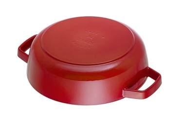 Чавунна жаровня Chistera з кришкою 24 см, вишневий Staub