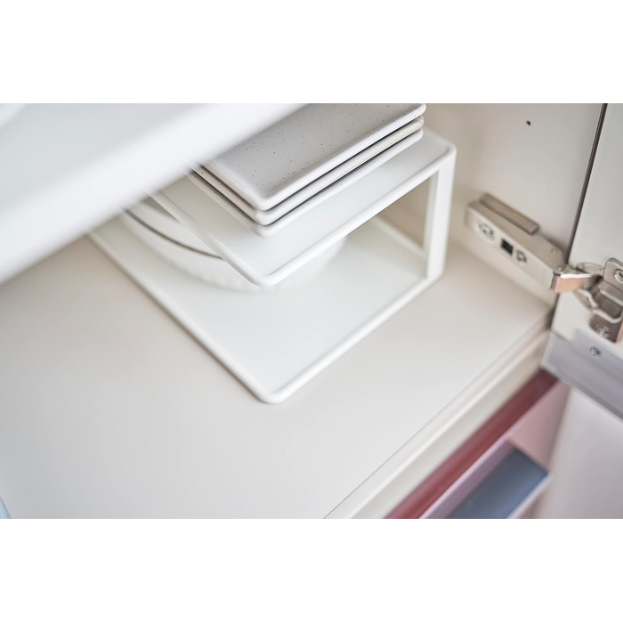 Прямокутна підставка для посуду біла YAMAZAKI