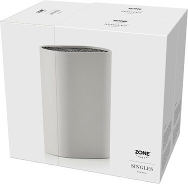 Одинарний блок ножів без ножа,  17 x 9 см, висота 24 см, чорний (теплий сірий) Zone Denmark