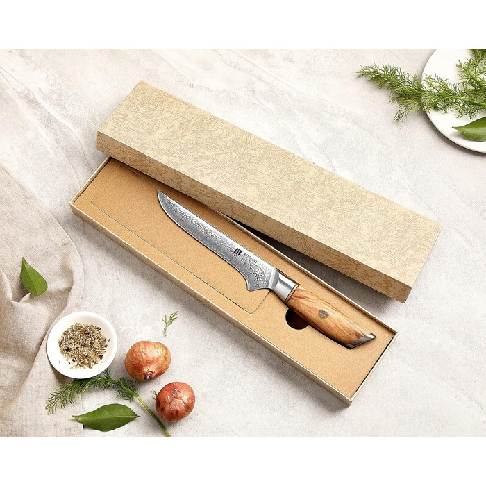 Ніж обвалочний 14,9 см, дамаська сталь XINZUO