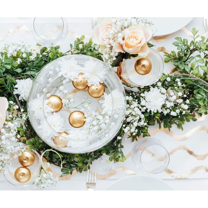 Плаваючі свічки 50 шт. плаваючі свічки Ø 40 мм (рожеве золото) (золото)